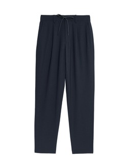 M&S Autograph Wool Blend Performance Trousers, Dark Navy, £49