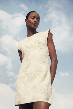 M&S Collection Textured Floral Mini Knitted Dress £70