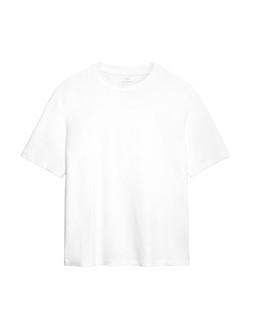M&S Pure Cotton Oversized Midweight T-Shirt, White, £20