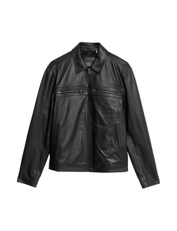 AUTOGRAPH Leather Harrington Jacket &pound;199