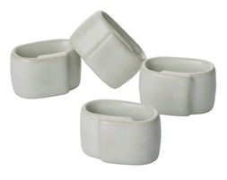 M&S PACK OF 4 CERAMIC NAPKIN RINGS &pound;12