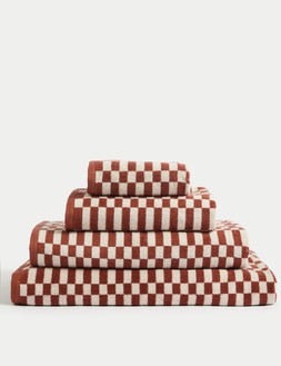 M&S Pure Cotton Geometric Towel £6 - £17.50 (3)